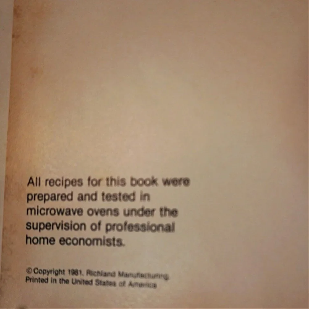 A Guide to Microwave Cooking 1981 Hardcover 400 Tested Microwave Recipes